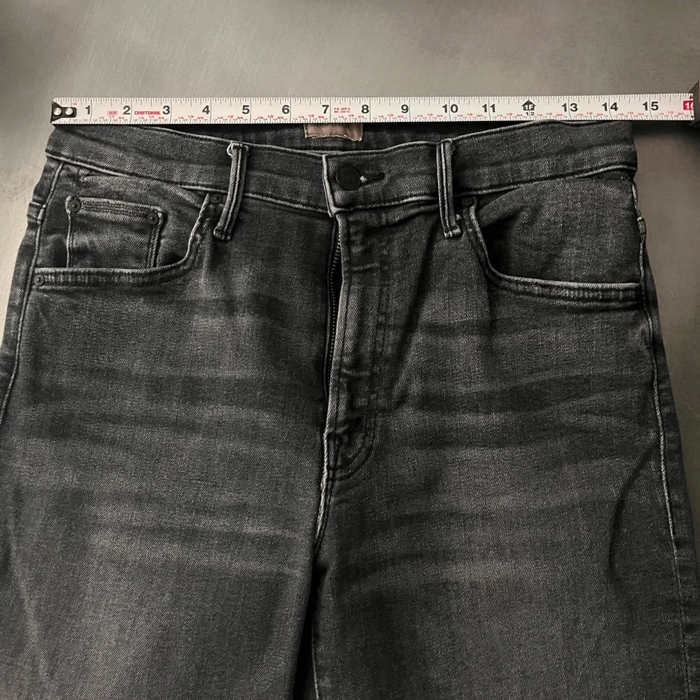 MOTHER Women's Ankle Crop Jeans - Faded Black/Grey - Picture 4 of 5